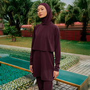 Basic Swimwear Set (Cape top and Basic pants) (Ready Stock)