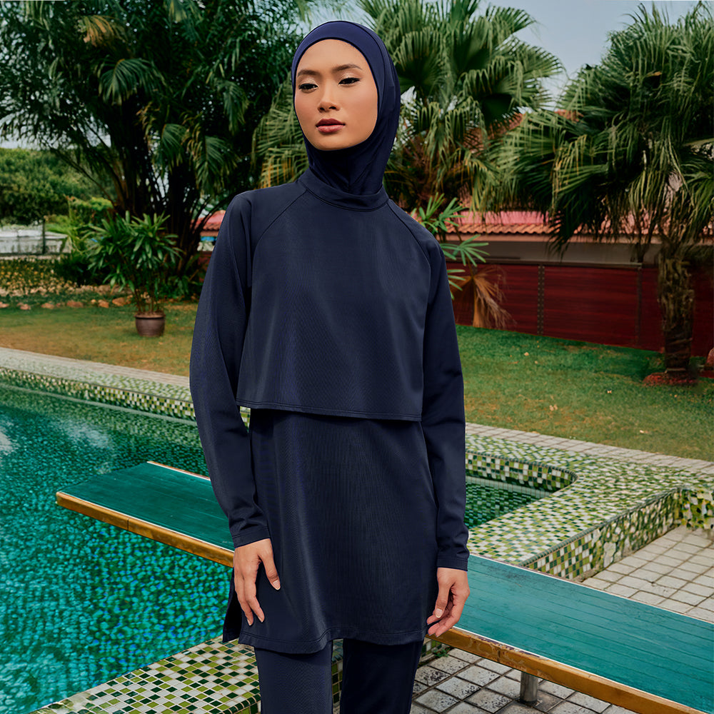 Basic Swimwear Set (Cape top and Basic pants) (Ready Stock)